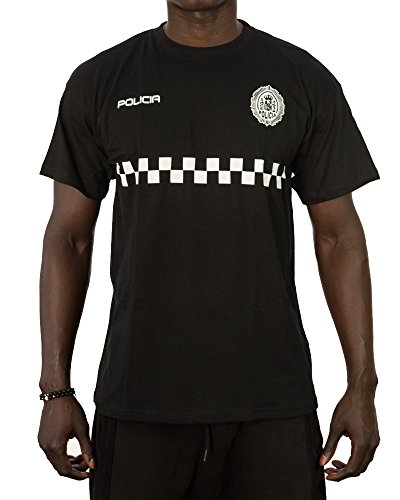 Alpimara Camiseta Policía Local Hombre (Negro, XS)