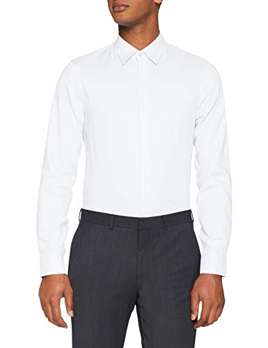 Armani Exchange 8nzcbg Camisa, Blanco (Wht Oxfrd W 7 BLU/W 0130), Medium para Hombre