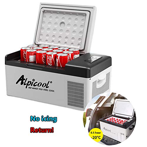 Congelador Portátil/Enfriador Aislado De Caja Fría / 12 / 24V Coche Camión Específico para Acampar Al Aire Libre Picnic Travel Cool Box 15L Refrigeración Mini Refrigerador Portátil