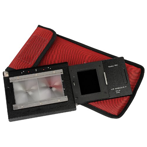 Fotodiox Pro – Adaptador, adaptador Hasselblad H a 4 x 5 de gran formato – costuras espalda – Deslizamiento con enfoque Screeen – Fits Cambo, Linhof, Calumet, jinete, Omega, Toyo, Kodak con espalda graflock