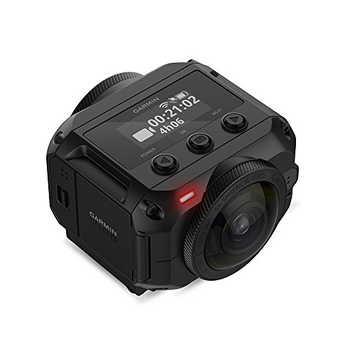 Garmin VIRB 360 C&ampaacutemara de accci&ampoacuten con GPS y Control de Voz incorporados, Unisex, Negro, Talla Única