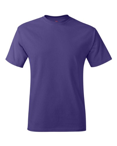 Hanes para hombre 6.1 oz. Camiseta sin etiqueta (5250)-morado-XL