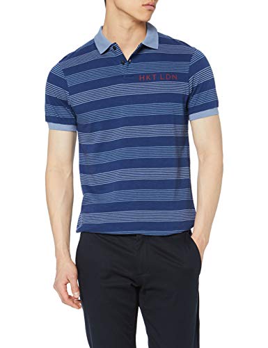 HKT by Hackett London Hkt Str Jersey Polo, Azul (Ink 591), XX-Large para Hombre