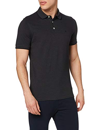 Jack & Jones Jjepaulos Polo SS Noos, Gris (Dark Grey Melange Detail: Slim Fit-Melange), Large para Hombre