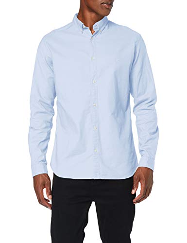 Jack & Jones Jprlogo Stretch Shirt L/s Noos Camisa, Azul (Cashmere Blueslim Fit), Small para Hombre