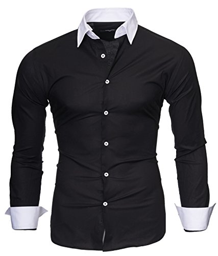 Kayhan Hombre Camisa Mailand, Black (M)