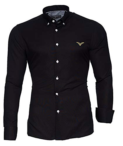 Kayhan Hombre Camisa, Oxford Black XL