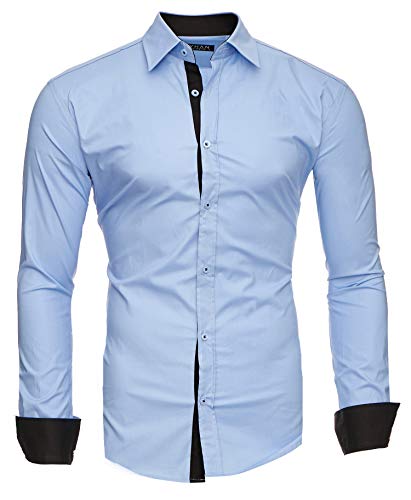 Kayhan Hombre Camisa, TwoFace Lightblue M