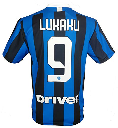 LC SPORT SRL Camiseta Inter ROMELU LUKAKU 9 Réplica Autorizada 2019-2020 Niño (Talla-Años 2 4 6 8 10 12) Adulto (S M L XL) Véase Las Notas (S Adulto)