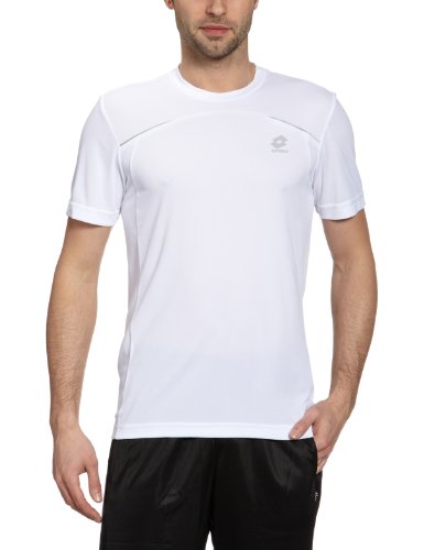 Lotto Sport Etos BS - Camiseta para Hombre, tamaño M, Color Blanco