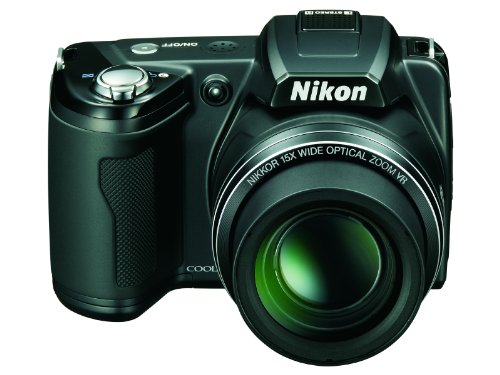 Nikon Coolpix L110 - Cámara compacta de 12.1 MP (Pantalla de 3", Zoom óptico 15x, estabilizador de Imagen), Negro [Importado]