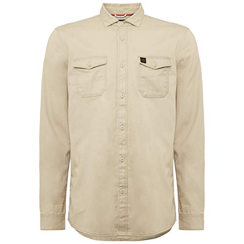 O'NEILL LM Creek Twill Camisa, Hombre, Beige (Bivaline), M