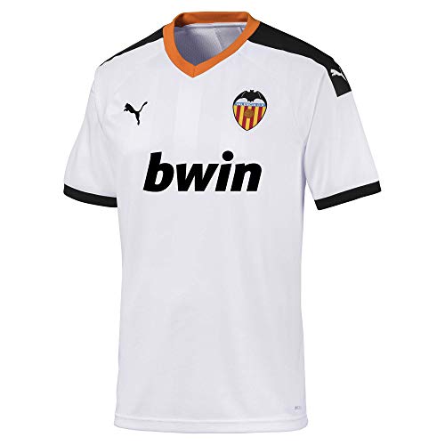 PUMA VCF Home Shirt Replica Maillot, Hombre, White Black-Vibrant Orange, XL