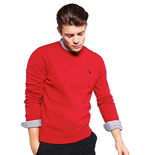 Ralph Lauren Jersey Round Neck (XXL, Park Avenue Red)