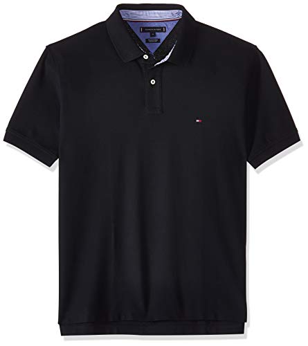 Tommy Hilfiger Core Hilfiger Regular Polo, Negro (Flag Black 060), Large para Hombre