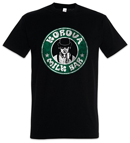 Urban Backwoods Korova Milk Bar Camiseta De Hombre T-Shirt Negro Talla M