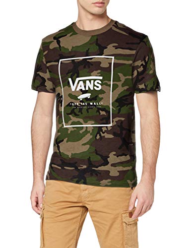 Vans Print Box Camiseta, Multicolor (Camo/White C9h), Medium para Hombre