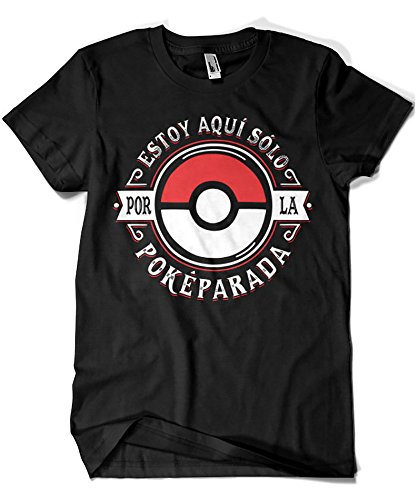 2156-Camiseta Pokemon - Estoy aqui por la Pokeparada (Olipop)