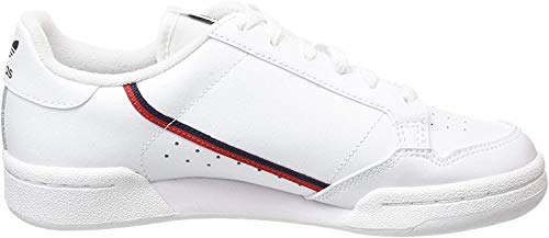 Adidas Continental 80 J, Zapatillas de Deporte Unisex Adulto, Blanco (Ftwbla/Escarl/Maruni 000), 38 2/3 EU