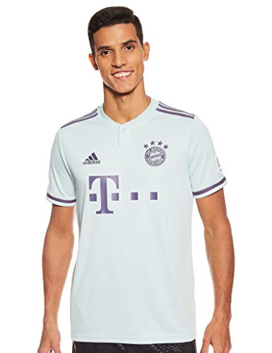 adidas FCB A JSY T-Shirt, Hombre, Ash Green s18/trace Purple s18/white, L