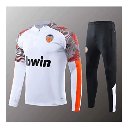 Aficionados Exclusivo！ Hombres Camiseta De Cuello Redondo De Deporte Resorte Y Verano De La Manga Larga Blanca Transpirable Deportes Ocio Al Aire Libre Entrenamiento De Fútbol Traje -WEO004