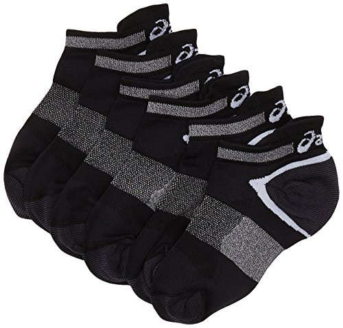 Asics Lyte (3 UNIDADES) calcetines, unisex, color negro, talla 43/46 EU