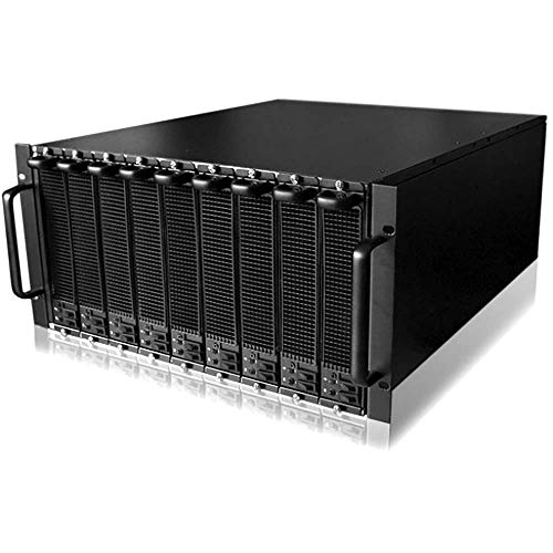 Caja ATX rack19 5U F545 18x3.5 para 9 Atom Mini-ITX Extraible de RackMatic