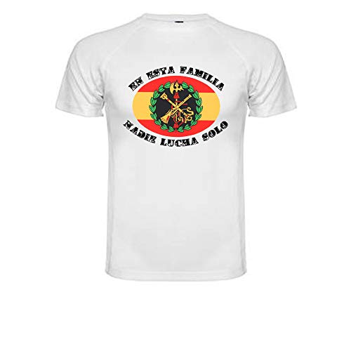 Camiseta Técnica Legión Española. En Esta Familia Nadie Lucha Solo 100% Poliester. (S)