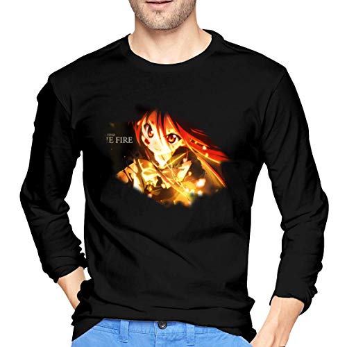 Chelsse Camiseta Manga Larga Mens Shakugan No Shana Long Sleeve T Shirt