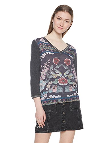 Desigual TS_Recife Camiseta, (Gris Vigore Oscuro 2043), XX-Large para Mujer