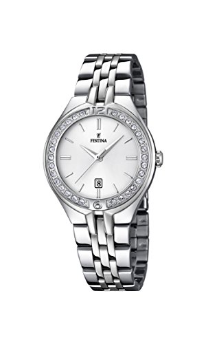 Festina Reloj Analógico para Mujer de Cuarzo con Correa en Acero Inoxidable F16867/1