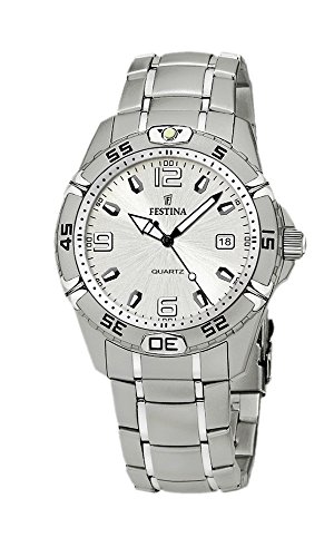 Festina Reloj Analógico para Unisex de Cuarzo con Correa en Acero Inoxidable F16170/1