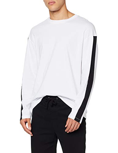 Jack & Jones Jcolock tee LS Crew Neck Ka Camisa Manga Larga, Blanco (Ajuste Blanco:/Nuevo Ajuste De Caja), Small (Herstellergröße: S) para Hombre