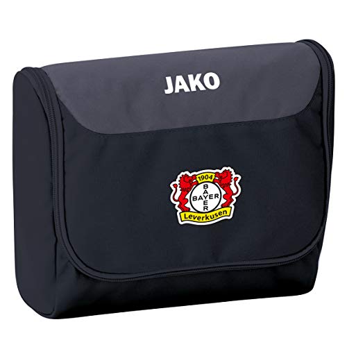 JAKO Striker Bayer 04 Leverkusen-Neceser, Unisex Adulto, Negro/Gris, 0 (One Size)