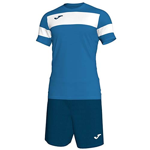 Joma Academy II Set Equipacion M/Corta, Hombre, Royal/Blanco, L