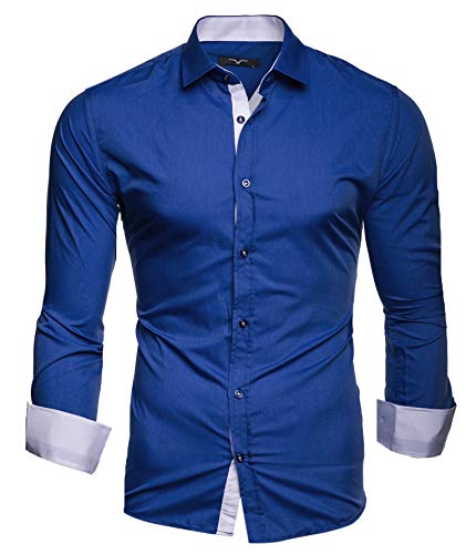 Kayhan Hombre Camisa, TwoFace Blue XL