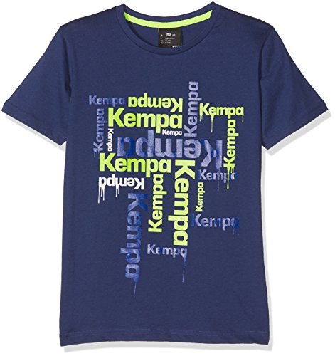 Kempa Paint Camiseta Casual, niños, Azul Profundo, 128