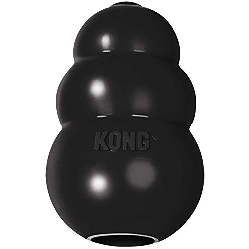 KONG - Extreme - Juguete de Robusto Caucho Natural Negro - para morder, perseguir o Buscar - para Perros XXL