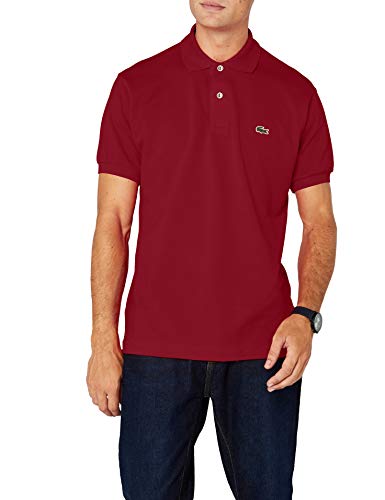 Lacoste L1212 Camiseta Polo, Rojo (Bordeaux), L para Hombre