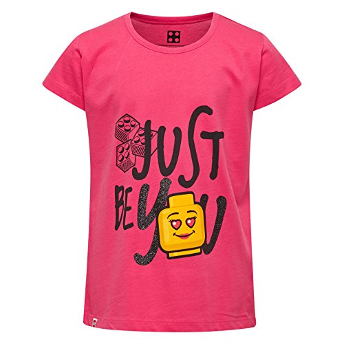 LEGO Wear Girl M-72493-T-SHIRT Camiseta, Rot (Red 332), 7 años para Niñas