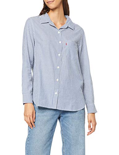 Levi's The Ultimate BF Shirt Blusa, Azul (Fondulac Sodalite Blue 0003), Large para Mujer