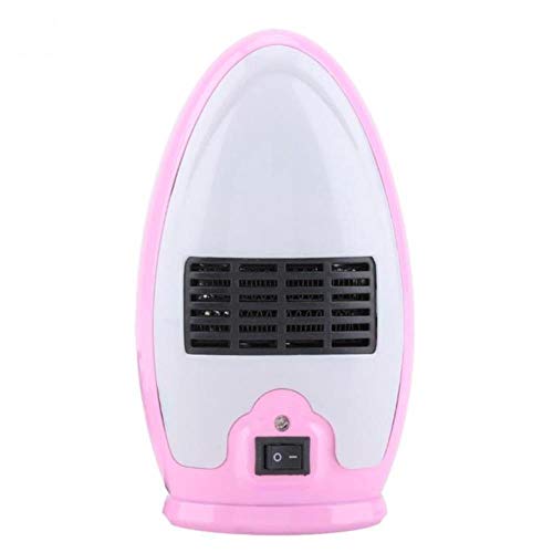 Li Kerer220V 200W Calentador de Ventilador eléctrico silencioso portátil Mini hogar Calentador de Invierno Uso de Escritorio de Oficina Nuevo TG0369, Rosa