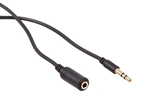 Maclean - Cable de Audio estéreo Alargador Mini Jack 3.5mm (Macho/Hembra) Longitud de 1m a 15m (5m)