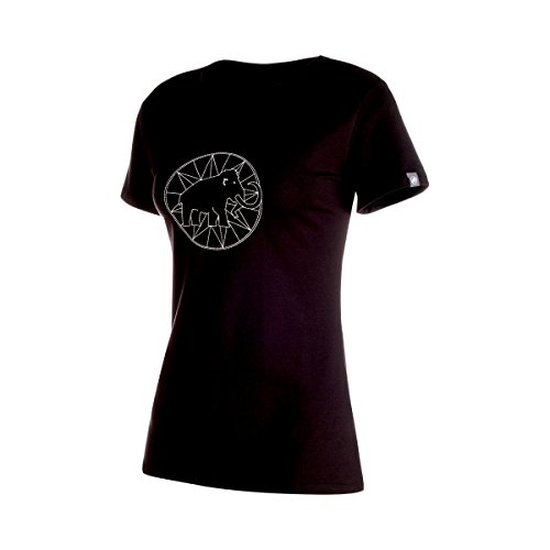 Mammut Logo Camiseta, Mujer, Negro (Black), XS