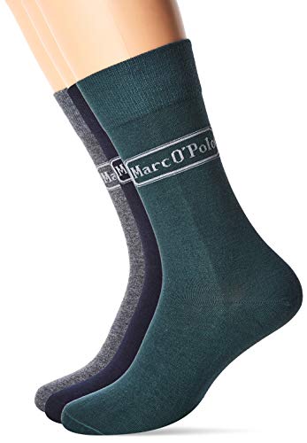 Marc O’Polo Body & Beach M-SOCKS (3-PACK) Calcetines, multicolor (sortiert 1 901), 43/46 (Tamaño fabricante: 406) (Pack de 3) para Hombre