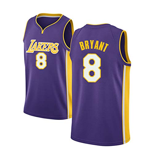 MTBD Jerseys para Hombres, NBA Kobe Bryant, Camiseta Retro No. 8 de Los Angeles Lakers, Camiseta Vintage de Baloncesto No. 24, Bordado Transpirable y ponible, Camisetas para Hombres y Hombres