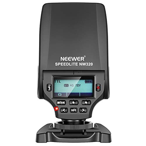 Neewer NW320 Mini TTL Speedlite Flash Automático Compatible con Cámaras DSRL Sony MI y Cámaras Sin Espejo A6000 A6300 A6500 A7 A7II A7RII A7RIII A7III NEX6 A7SII A7R A7S