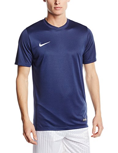 Nike Park VI Camiseta de Manga Corta para hombre, Azul (Midnight Navy/White), M