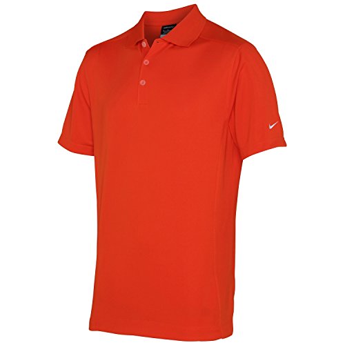 NIKE - Polo de Deporte/Deportivo Modelo Dry-Fit para Hombre/Caballero - Verano/Vacaciones/Deporte/Ejercicio (Pequeña (S)) (Naranja Team)