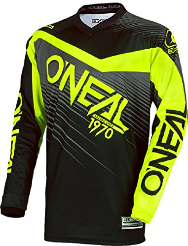 Oneal Element - Maillot Manga Larga Hombre - Racewear Amarillo/Negro Talla M 2018